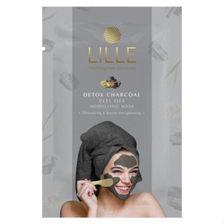 LILLE PROFESSIONAL SKINCARE - LILLE DETOX CHARCOAL PEEL OFF MODELLING MASK (8 pieces for 1 month use)