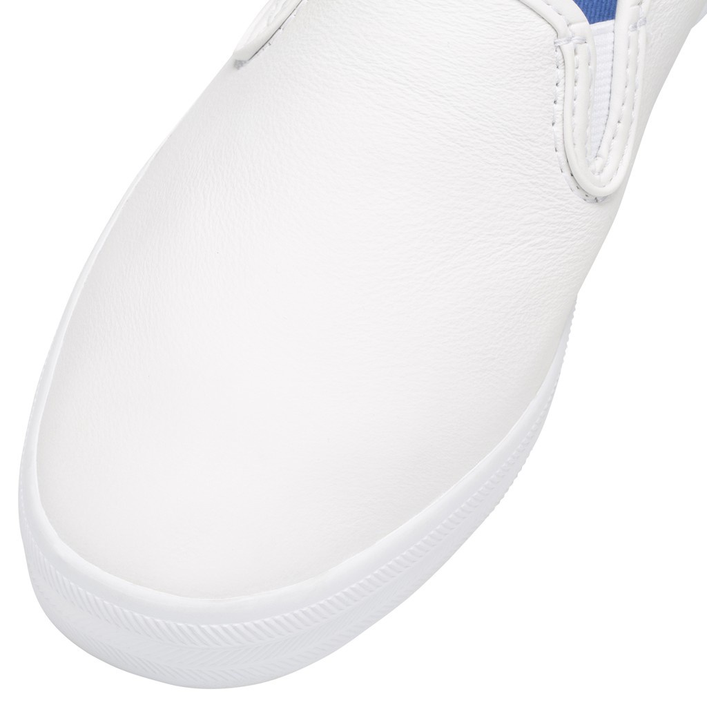 KEDS รองเท้าผ้าใบหนัง แบบสวม รุ่น CHAMPION CORE SLIP LEATHER สีขาว ( WH48600 )