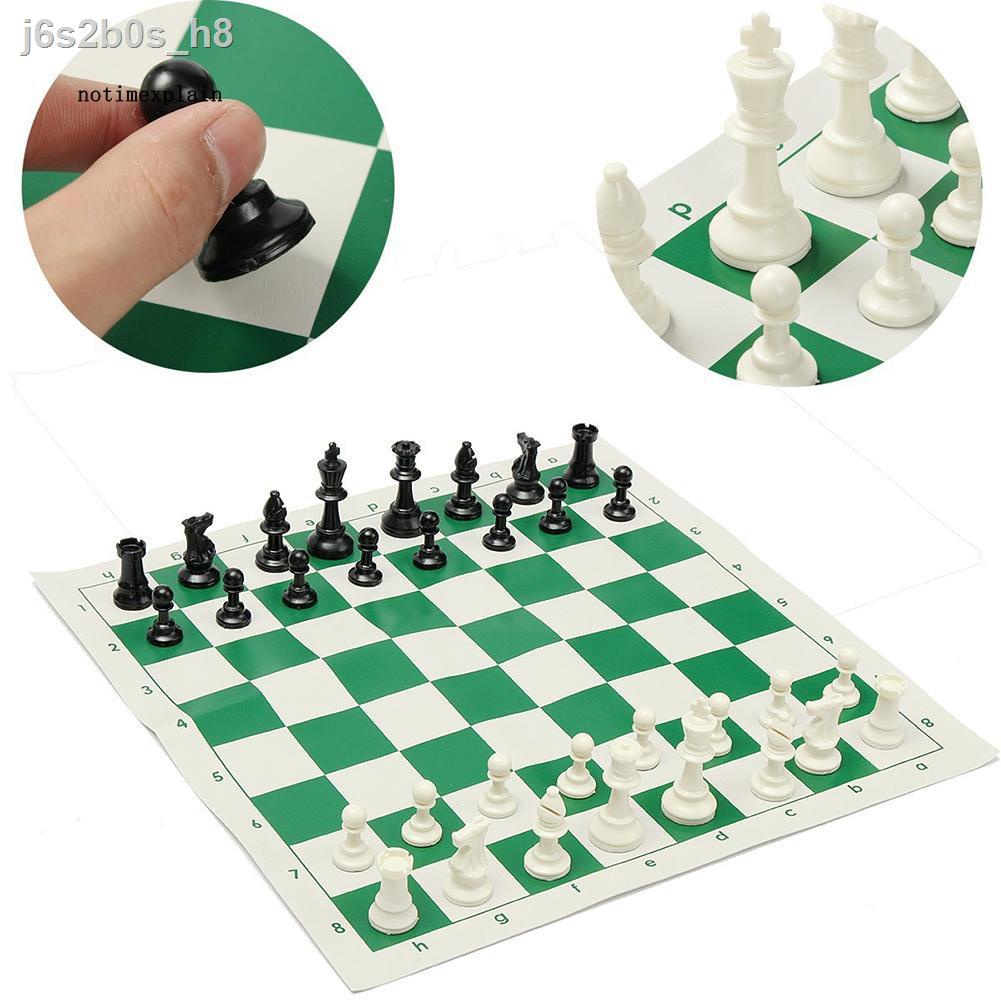 NAME Portable 32 Pieces Intelligence Contemporary Tournament Chess Set Travel Game