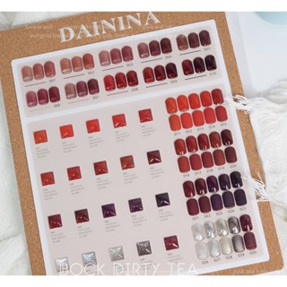 สีเจล โทนแดง DAININA 30 สี+ฟรีชาทสี🔥PRE🔥