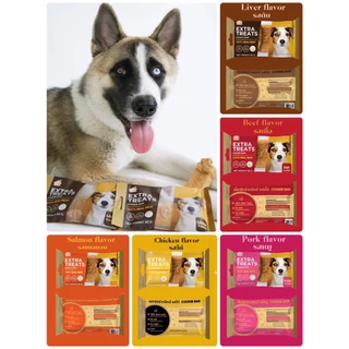 ขนมสุนัข Extra Treats ไม่ปรุงรส ไม่มีน้ำตาล เกลือ สารปรุงแต่งกลิ่น ขนมน้องหมา ขนมหมา ขนมสำหรับสุนัข คุกกี้สุนัข