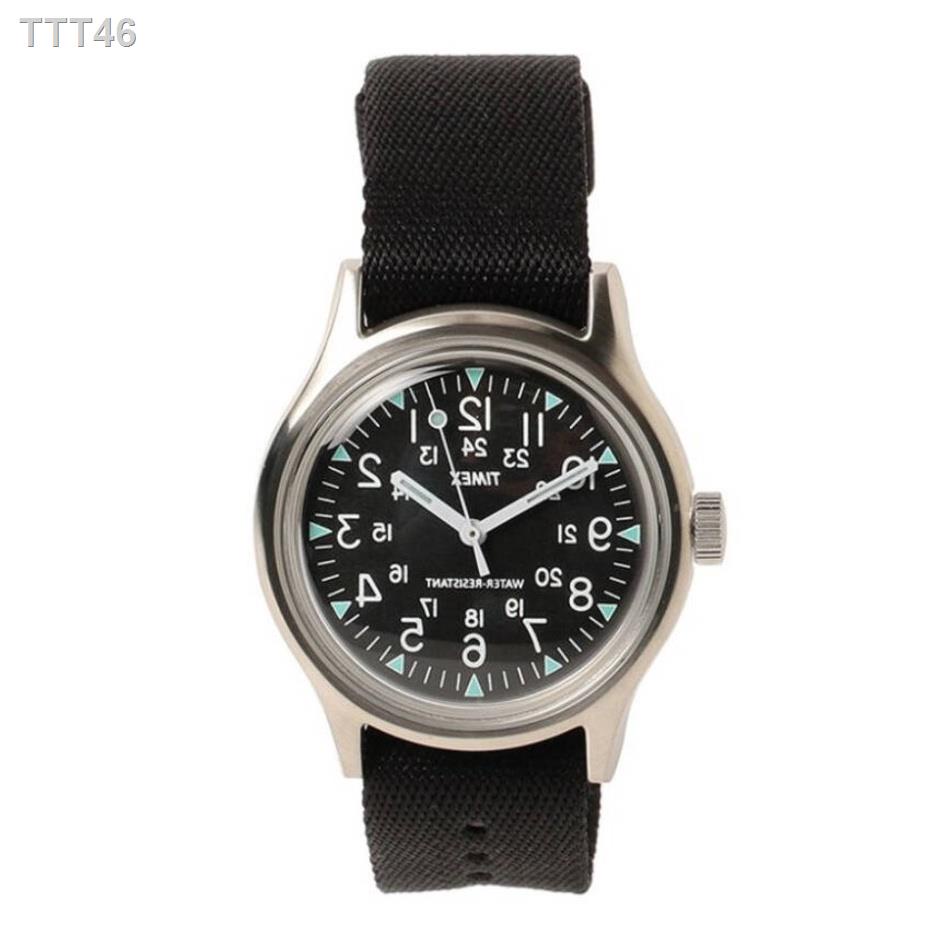☫❐Timex TWH1Y1310 นาฬิกาข้อมือผู้ชาย สีดำ (รุ่นพิเศษ ตัวเลขหน้าปัดกลับด้าน)