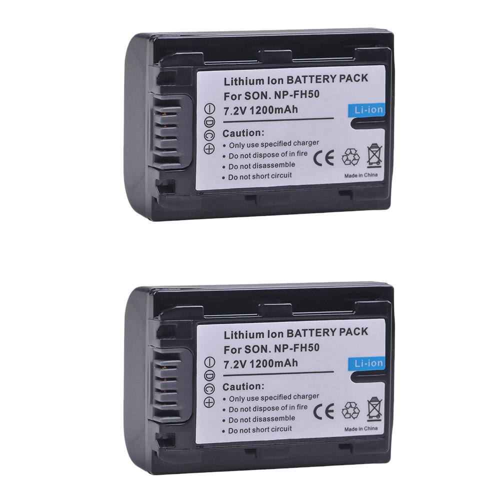 แบตเตอรี่ NPFH50 NP-FH50สำหรับ Sony NP-FH30 NP-FH40 NP-FH50 HX200V NP-FH100และ DSC-HX1 HX100V HX200 
