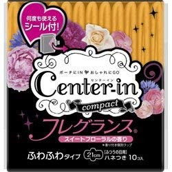 Center-in SOFY unicharm Japan COMPACT 1/2 กระดาษมื้อกลางวันผ้าเช็ดปากผ้าเช็ดปาก 21.5 ซม. 10 ชิ้น b5175