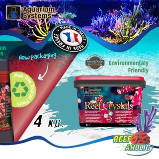 Aquarium Systems Reef Crystal Salt 4 กก. เกลือแร่ธาตุสูง จากฝรั่งเศสที่ปฎิเสธ No3 และ Po4 มาตั้งแต่กำเนิด