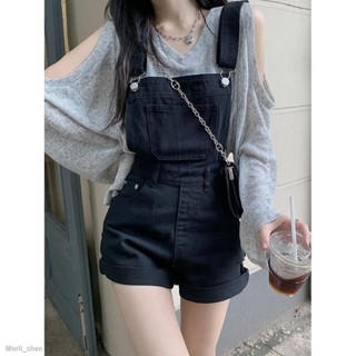 ✨ชุดเซตสไตล์เกาหลี  เสื้อเปิดไหล่ +ชุดเอี๊ยม เอี้ยมขายาว ชุดคลุมท้อง Teddy Overalls (ขายแยกชิ้น)