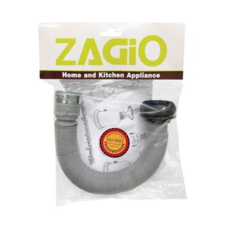 ZAGIO ท่อย่นยืดหดได้ พร้อมแคมป์รัด รุ่น 3754 ความยาว 120 ซม. สีเทา