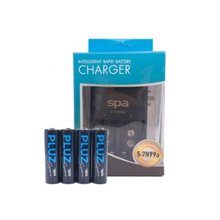 ชุดประหยัด Spa Economy Set SPA S7N99A เครื่องชาร์จ 10 ชม. แถมฟรีถ่านชาร์จ Spa AA 3000 mAh 4 ก้อน ออกใบกำกับภาษีได้