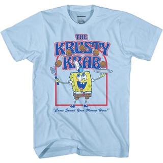 เสื้อยืดผู้ชาย Spongebob Squarepants The Krusty Krab Come Spend Your Money