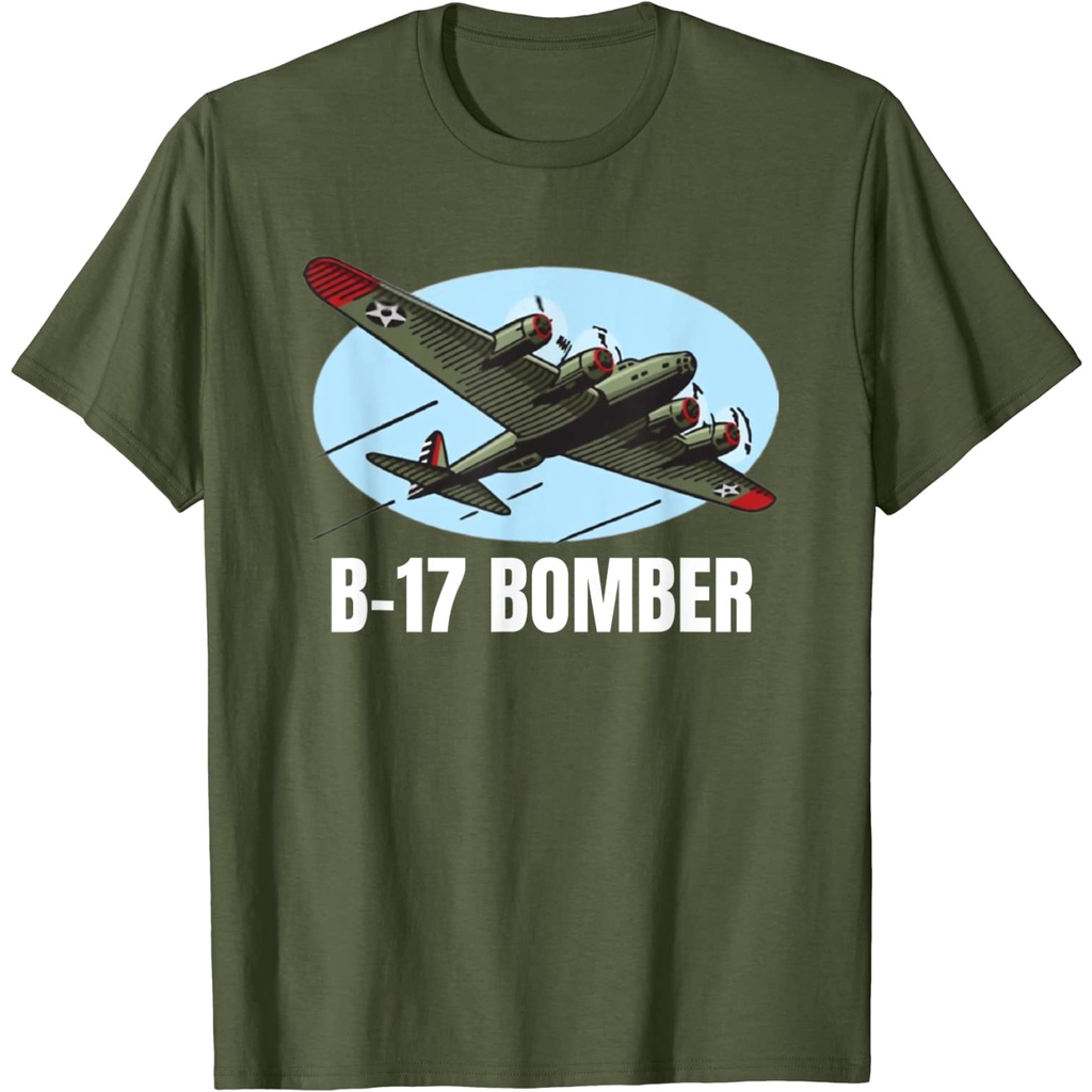 B17 Bomber Ww2 Plane Aircraft Memorabilia เสื้อยืดของขวัญนักบินทหารผ่านศึก