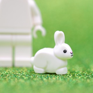 LEGO White Bunny Rabbit ANIMAL - LEGO® Authentic เลโก้แท้