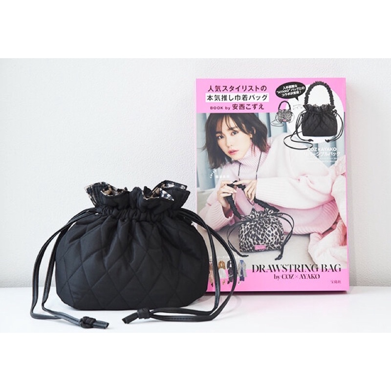มีโค้ดลด 30% ทัก ib แท้ ใหม่ CHANEลL2HAND99 Drawstring bag Kozue Anzai กระเป๋านิตยสารญี่ปุ่น กระเป๋าสะพาย ถือได้