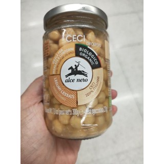 Alce Nero Organic Boiled Chickpeas 300g.ถั่วลูกไก่ออร์แกนิค ในน้ำเกลือ 300กรัม