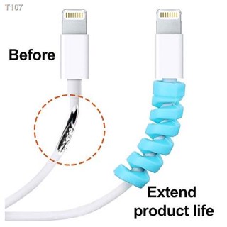 ✨Cable Charger Earphone Handsfree Protector Wire Data Spiral Protective Cover Colorful Cable Protector Twist Cable Prote