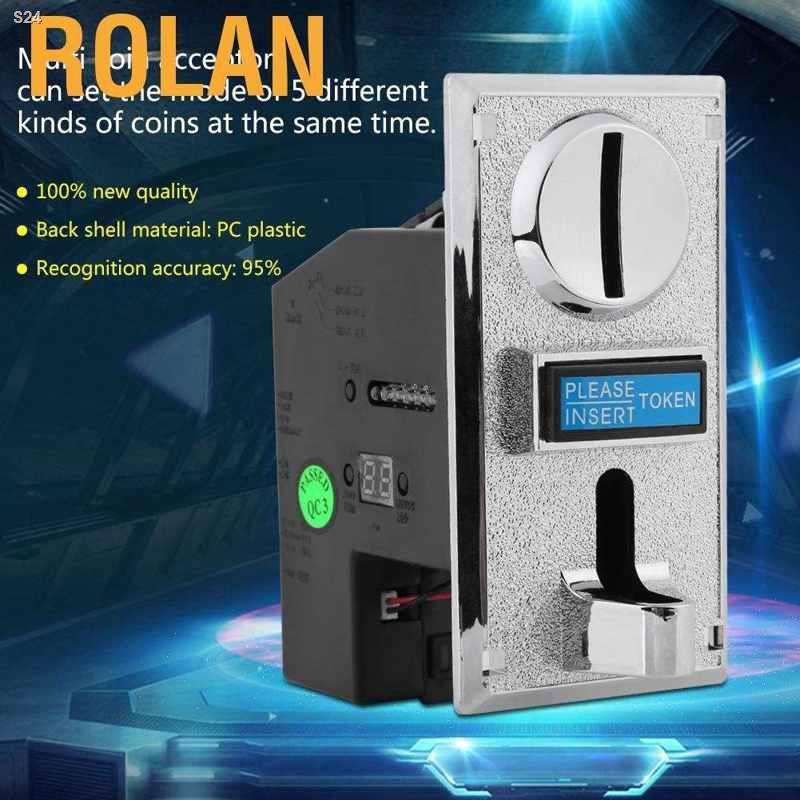 Rolan Multi Coin Acceptor Selector Slot for Arcade Game Mechanism Vending Machine