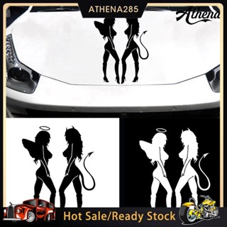 Athena Angel Devil Sexy Girl สติ๊กเกอร์สําหรับติดตกแต่งรถยนต์รถบรรทุก