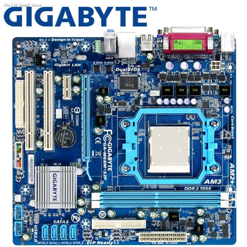 GIGABYTE GA-M68M-S2P Desktop Motherboard 630A Socket AM2/AM2+ AM3 For Phenom II Athlon II Sempron DDR2 8G Used Mainboard