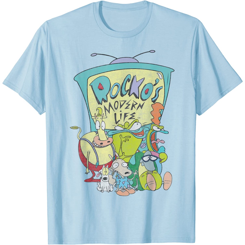 เสื้อยืด Modern Life Tv Cast ของ Nickelodeon Rocko