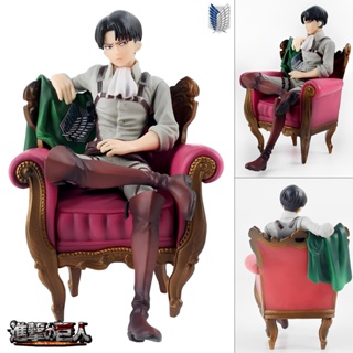 ฟิกเกอร์ Attack on Titan Shingeki no Kyojin ผ่าพิภพไททัน Levi Ackerman รีไวล์ แอคเคอร์แมน Figure Anime Model Gift อนิเมะ