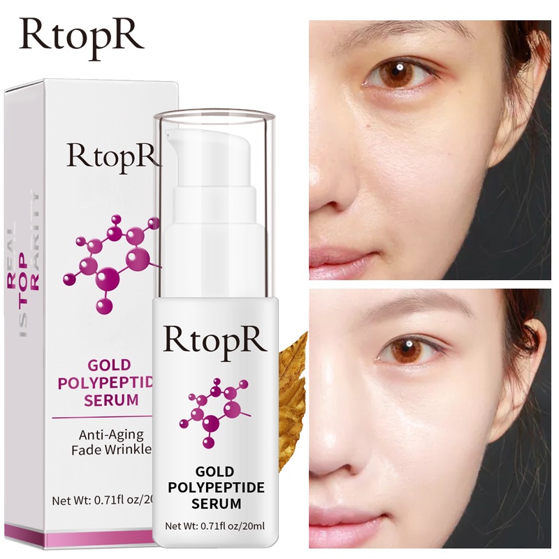 RtopR Gold 24K Polypeptide Serum Repair Skin Anti-aging Hyaluronic Acid Whitening Face Care Anti Skin Care (20ml)