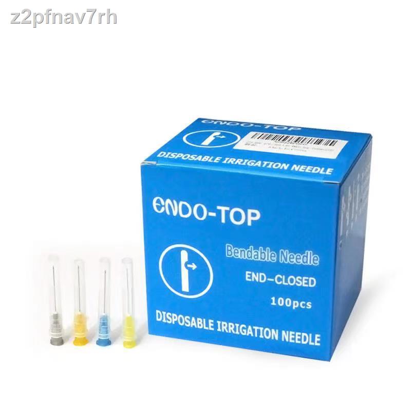 100pcs Dental Sterilized Endo Irrigation Needle Tip Dental Root Canal Irrigation Needle Lateral indi