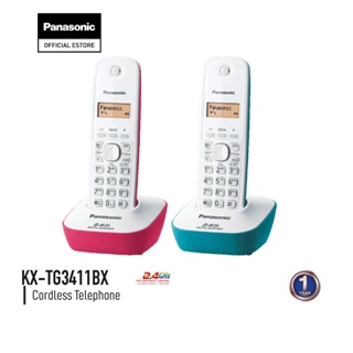 ราคาPanasonic Cordless Phone KX-TG3411BX 2.4 GHz โทรศัพท์ไร้สาย โทรศัพท์สำนักงาน โทรศัพท์บ้าน