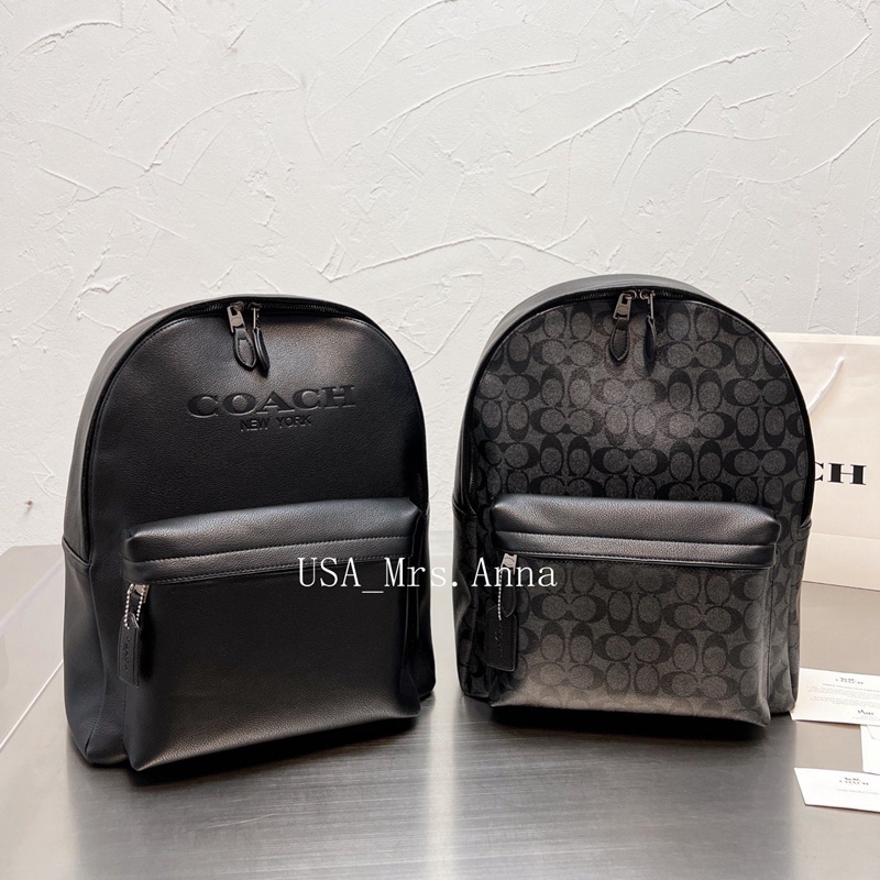 ⭐ United States กำลังซื้อ ���� classic men's business leather backpack zipper back one shoulder Messenger backpack schoo