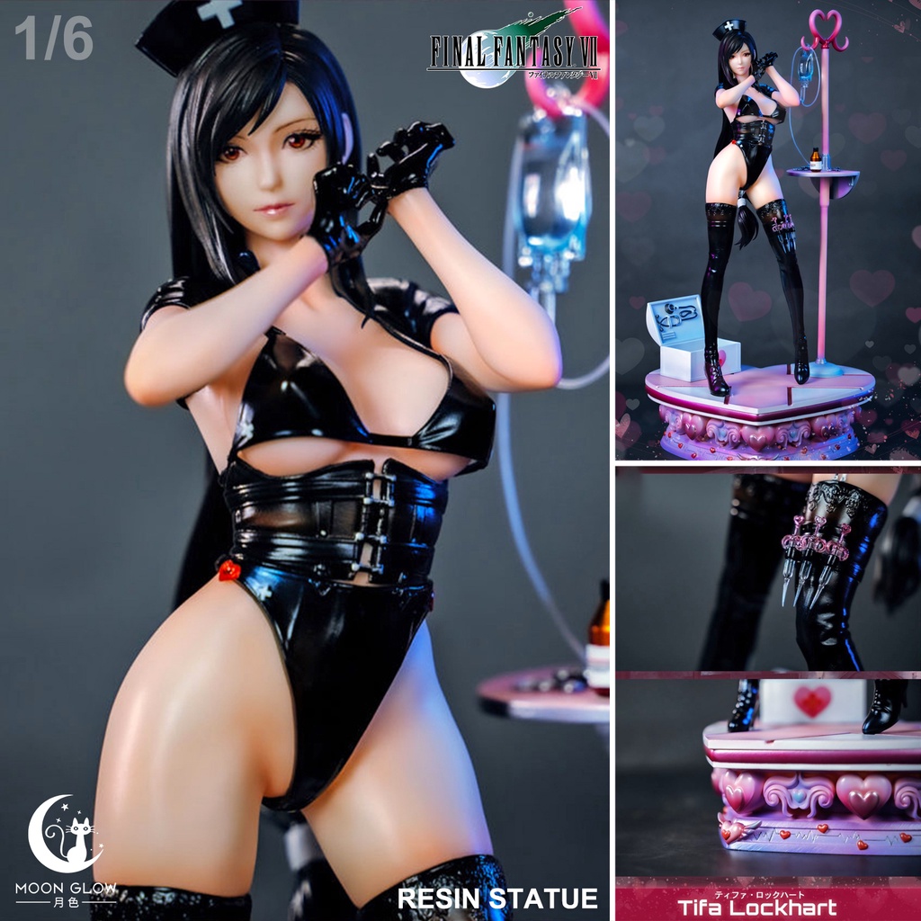 งานแท้ งานปั้น Moon Glow Studio FF7 Final Fantasy VII ไฟนอลแฟนตาซี Tifa Lockhart ทีฟา ล็อกฮาร์ท 1/6 