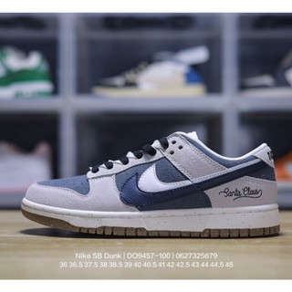 พร้อมส่ง shot of N_ike SB Dunk Low SE "85 Double Swoosh Sail Orange" Dunk Series รองเท้าสเก็ตบอร์ดลําลอง ข้อสั้น