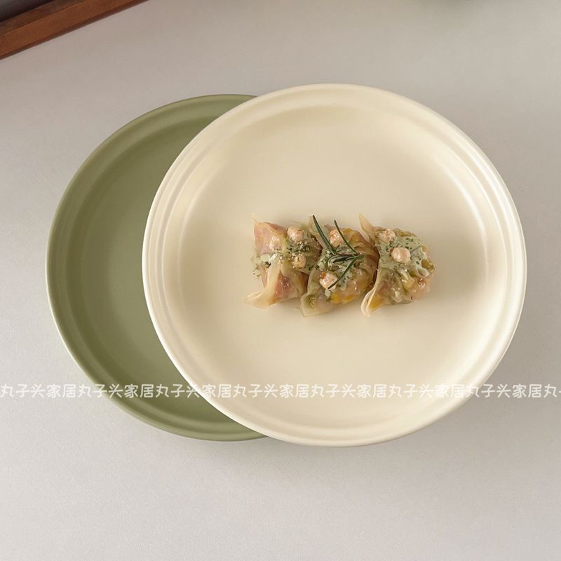 [พร้อมส่ง] จานเซรามิค ของใช้ในครัวเรือน สําหรับใส่พาสต้า สเต็ก เค้ก ขนมหวาน