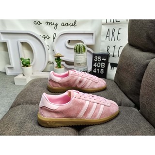 Origina KITH x Clarks x Ad Originals 8th Street Samba "Chalk White" Samba Street Collection รองเท้าผ้าใบมัฟฟิน พื้นหนา สไตล์เยอรมันย้อนยุค