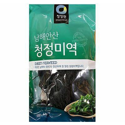 สาหร่ายทะเล สาหร่ายวากาเมะเกาหลี chungjungone seaweed sea mustard miyeok wakame 100g 미역