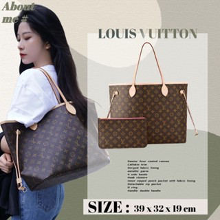 หลุยส์วิตตอง Louis Vuitton Neverfull Large Small Ladies Mini Shopping กระเป๋าสะพายไหล่ LV