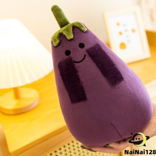 Mr. Eggplant หมอนตุ๊กตา หมอนตุ๊กตาขนาดเล็กสีแดง Plush Pillow【NaiNai 128】