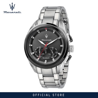 [2 Years Warranty] Maserati Traguardo 45mm Black Dial Mens Chronograph Quartz Watch R8873612015