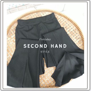 กางเกงเอวสูงขาบานป้าย SprayPremiumมือสองสภาพดี