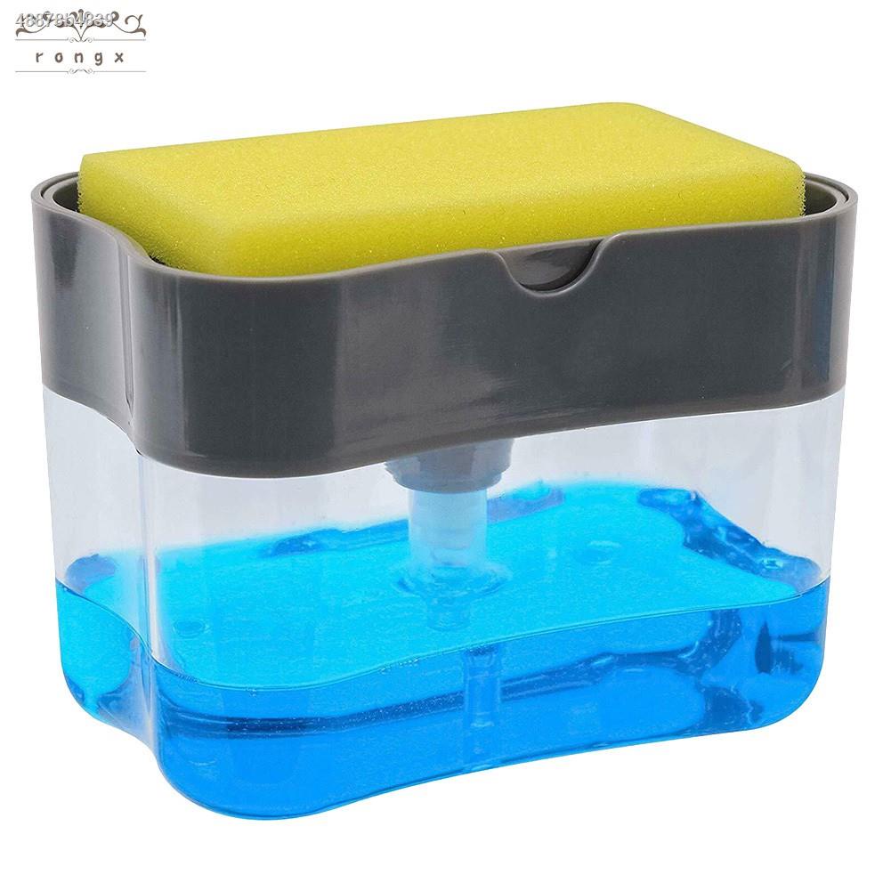READY STOCK🇲🇾Dishwash Dispenser/Kitchen Soap Dispenser/SpongeBox/Soap Pump Liquid/Sponge Holder/Soap Caddy