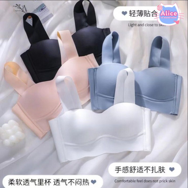 Bra เสื้อชั้นในสปอร์ตบรา ไม่มีโครงเหล็ก สไตล์สปอร์ตบรา เสื้อชั้นในดันทรง