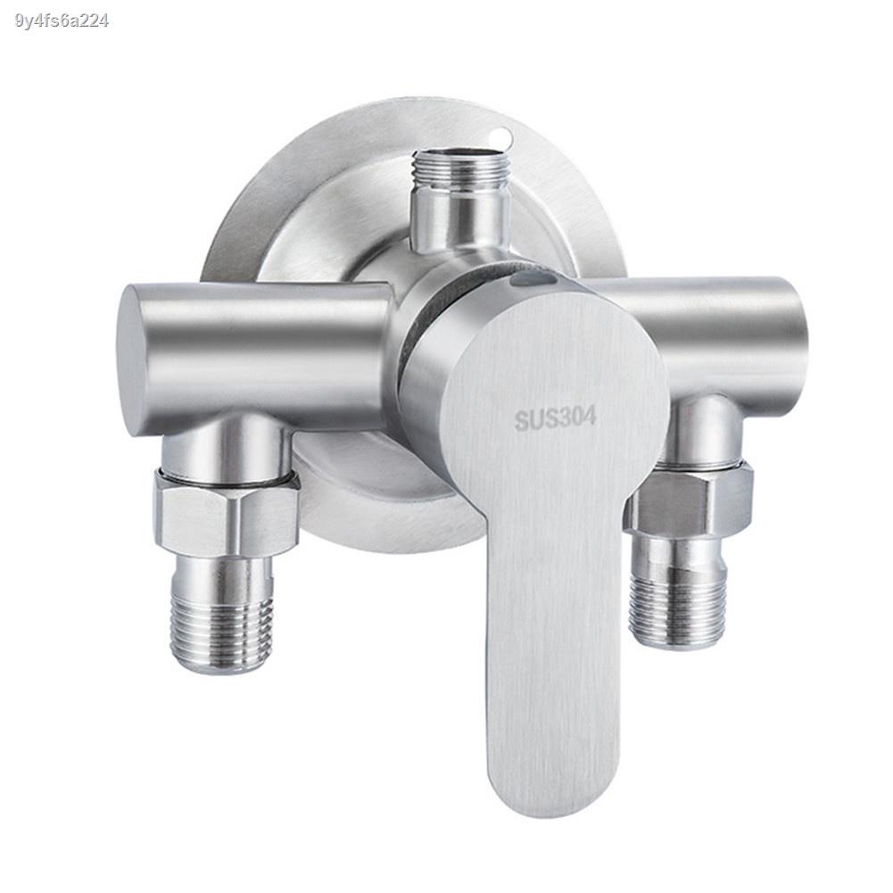 【New Coming】Stainless Steel Shower Faucet Hot And Cold Water Mixer Wall Mounted Metal Handle#Home&amp;Living