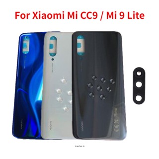 ฝาครอบด้านหลัง แบบดั้งเดิม พร้อมเลนส์กล้อง และกาว สําหรับ Xiaomi Mi CC9 Mi 9 Lite