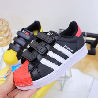 พร้อมส่ง LEGO x A_didas Originals Superstar รองเท้าผ้าใบลําลอง กันลื่น สําหรับเด็ก 360