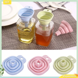 (shopeestore) Retractable Mini Funnel Transferring Liquid Oil Perfume Household Kitchen