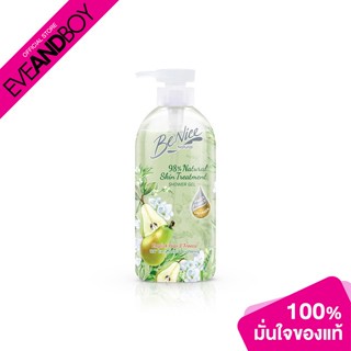 BENICE - Shower Gel Natural English Pear &amp; Freesia Pump (Green) 450 ml. ครีมอาบน้ำ