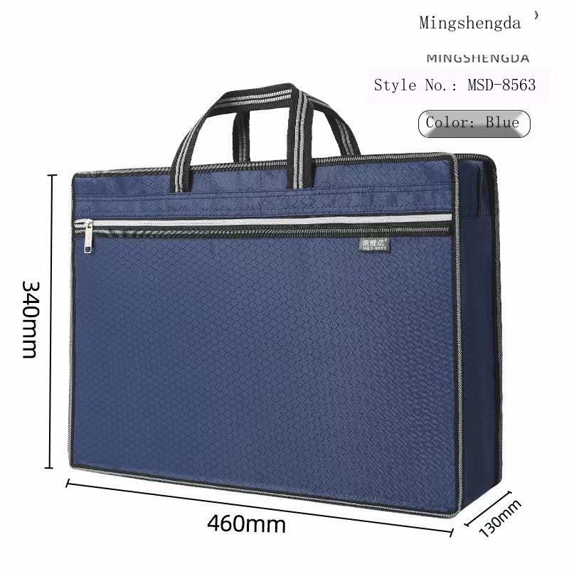 พร้อมส่ง!กระเป๋าถือ ผ้าแคนวาส ขนาดใหญ่พิเศษ จุของได้เยอะ A3 8K มีซิป กันน้ํา สําหรับใส่เอกสาร