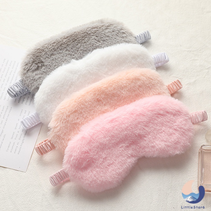 ผ้าปิดตาขนปุย ตา ผ้าปิดตาแบบนุ่ม บรรเทาความเมื่อย good eye mask【LittleStar6】
