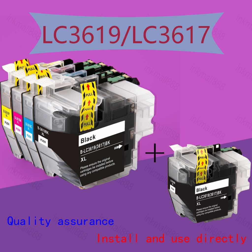 4 Pack LC3619 XL BK C M Y Full Set Print Ink Cartridge for Brother MFC J2330DW J2730DW J3530DW J3930