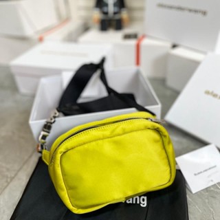 [พร้อมส่ง] Alexander Wang กระเป๋าสะพายไหล่ ผ้าเรยอน สีพื้น แฟชั่นสําหรับสตรี 2023