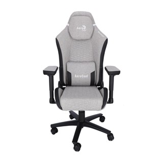 GAMING CHAIR (เก้าอี้เกมมิ่ง) AEROCOOL GAMING CROWN ASH GREY (CROWN-AG) (สินค้าต้องประกอบก่อนใช้งาน):::