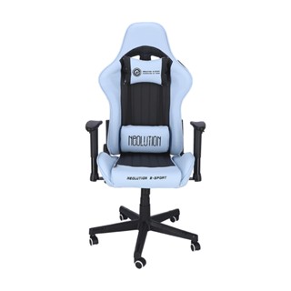 GAMING CHAIR (เก้าอี้เกมมิ่ง) NEOLUTION E-SPORT PASTEL COLOR BLACK BLUE SKY (สินค้าต้องประกอบก่อนใช้งาน)}