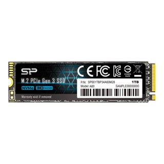 อุปกรณ์จัดเก็บข้อมูล ;; 1 TB SSD (เอสเอสดี) SILICON POWER A60 PCIe/NVMe M.2 2280 (SP001TBP34A60M28)